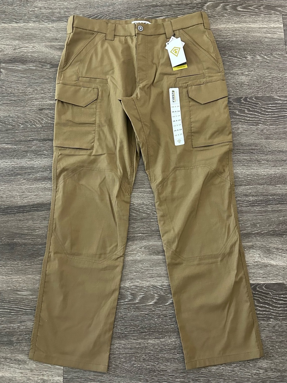 First Tactical V2 Tactical Cargo Pants Mens Size 38x34 Coyote Brown Rip Stop NWT
